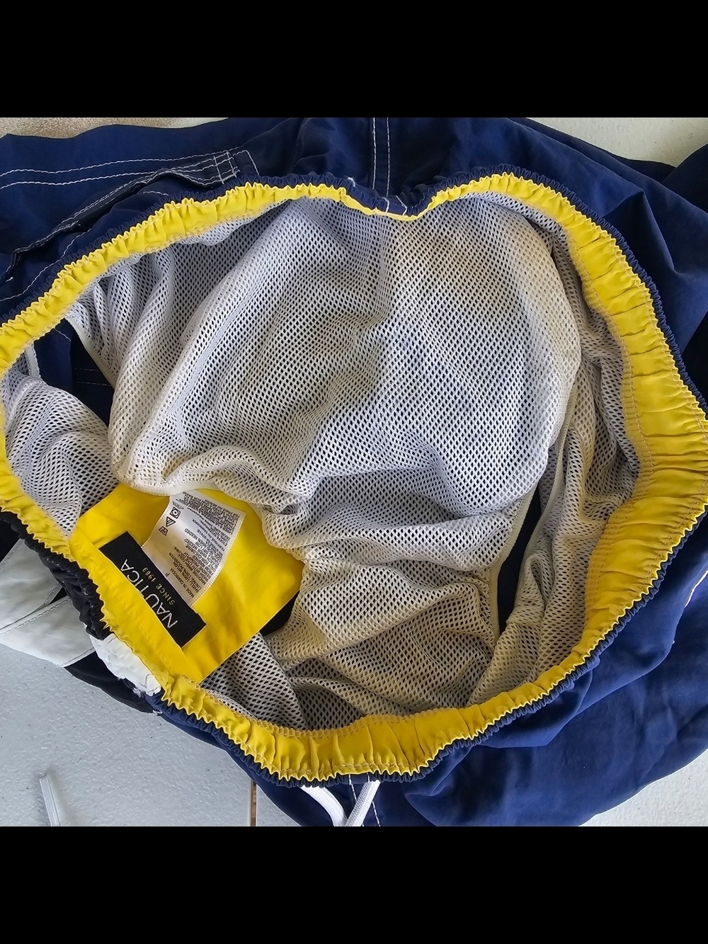 Nautica Swim Trunks Mens Small Blue Shorts - Picture 5 of 6